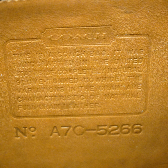 Auth Coach Briefcase 5266 Leather Brown Gold metal - Picture 5 of 12